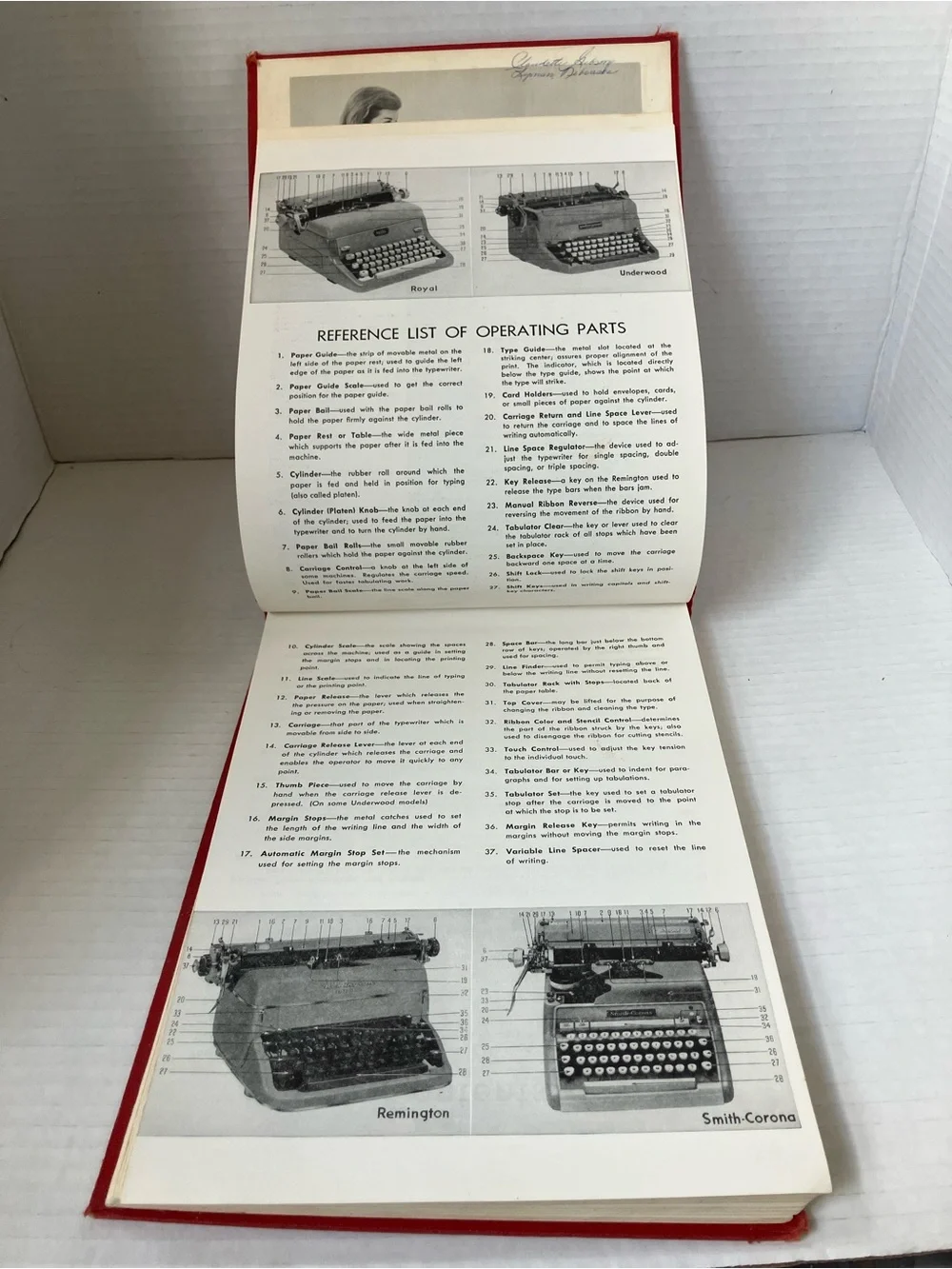 Vtg Rowe Hardcover College Typing Instruction Manual 2nd Ed. By C.G.‎ Reigner